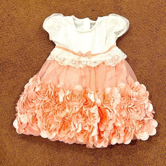 Nannette Floral Dress with Lace Top Size 2T - Picture 1 of 3